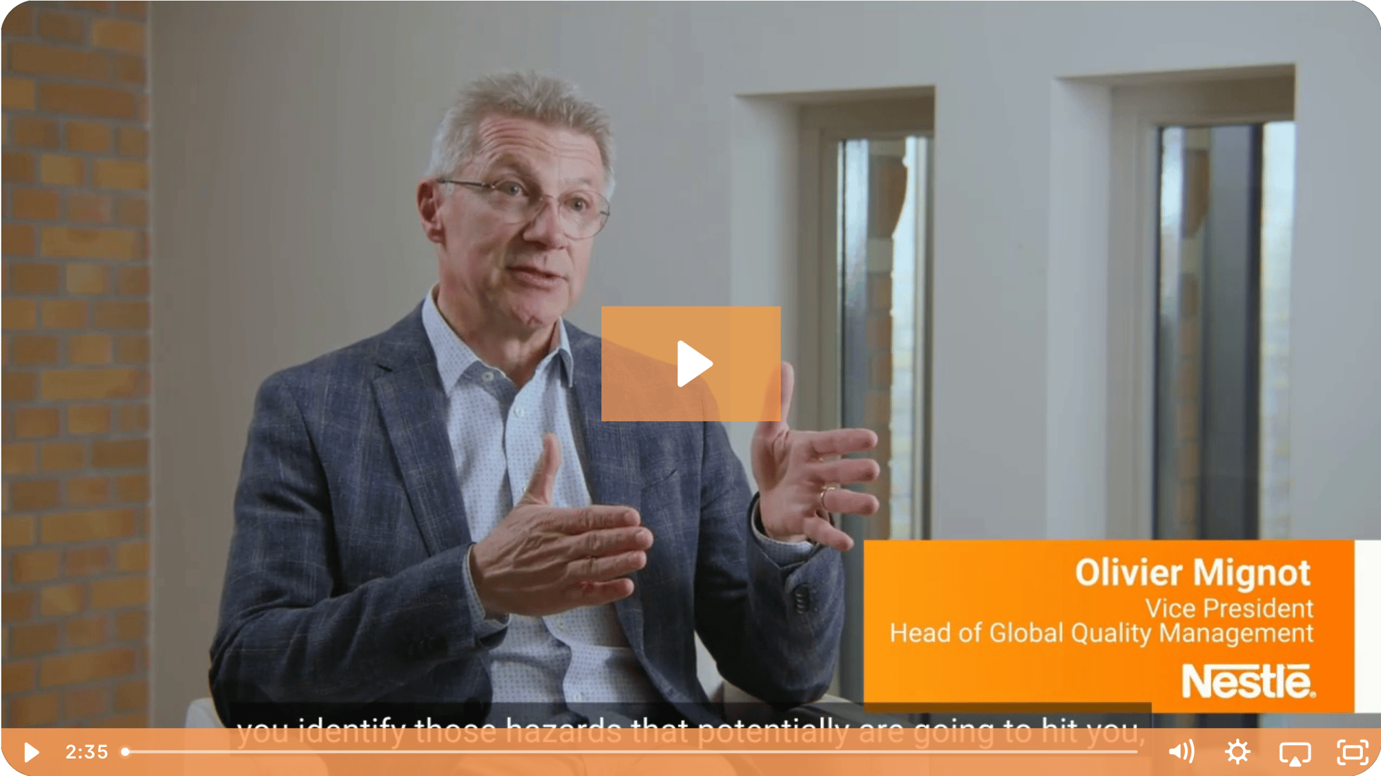 Olivier Mignot - Nestle interview