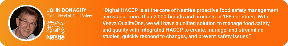 John Donaghy, Nestle Digital HACCP