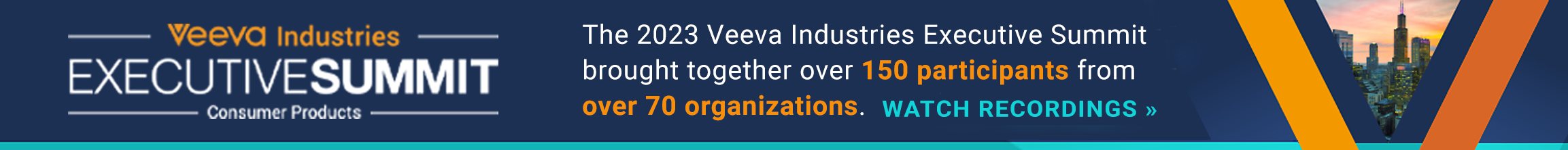 2023 Veeva Summit Watch Recordings banner