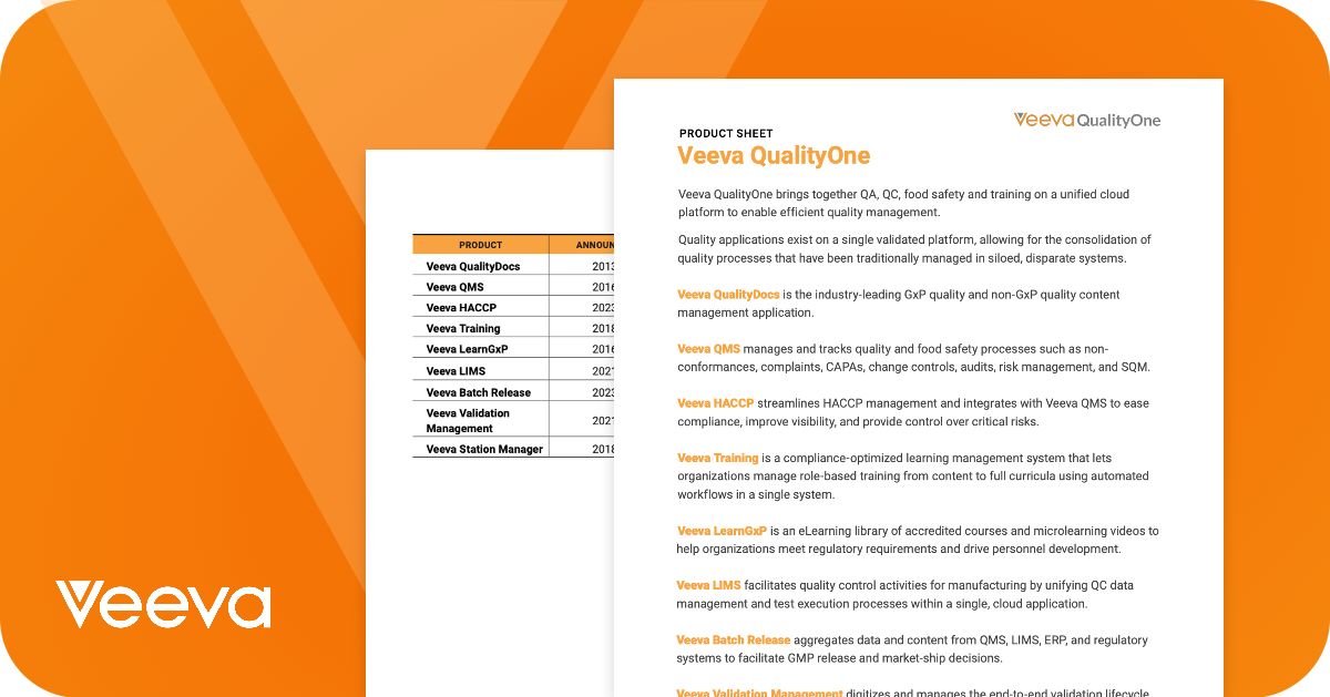 Veeva Simple Product Sheets - featured image