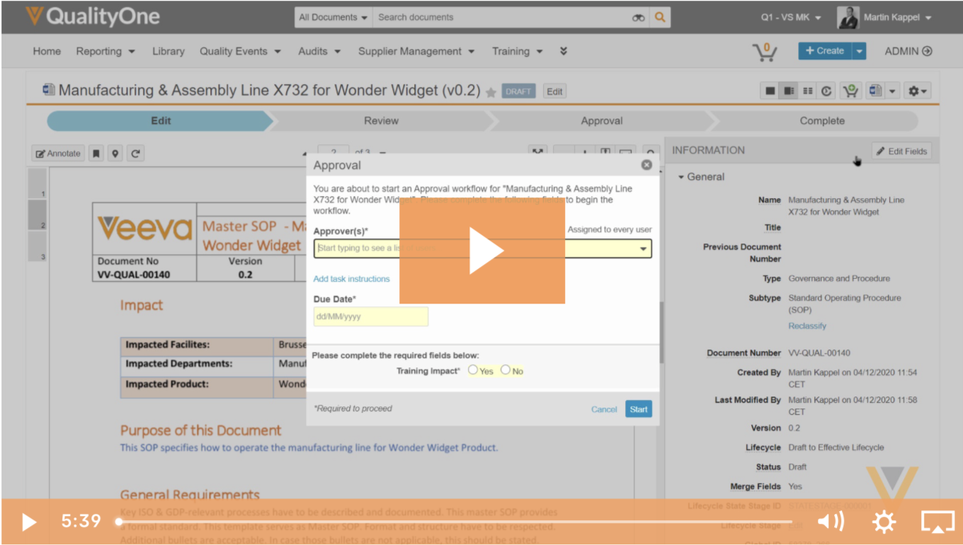 Document Control Introduction Demo