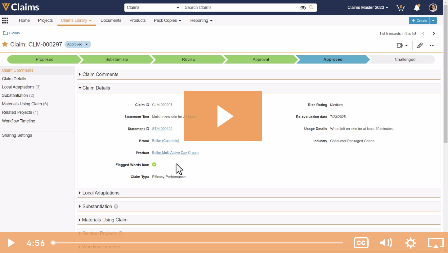 Veeva Claims - Claims Library Introduction Demo