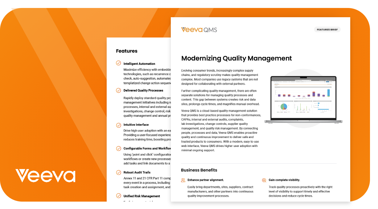Veeva QMS Features Brief featured image