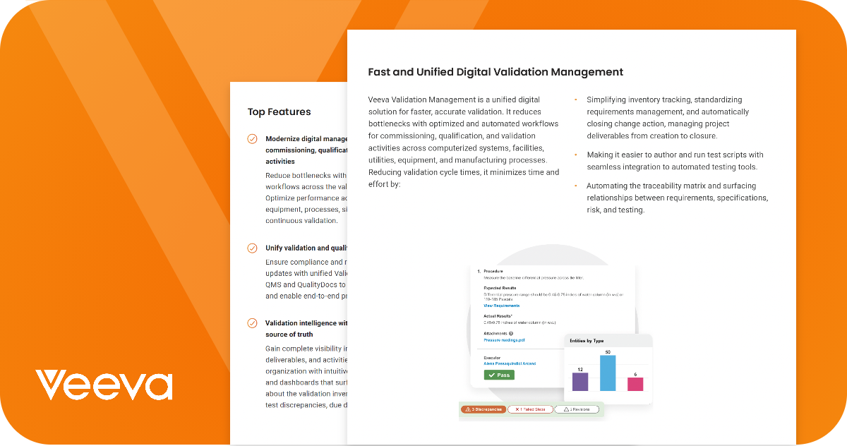 Veeva Validation Management Features Brief