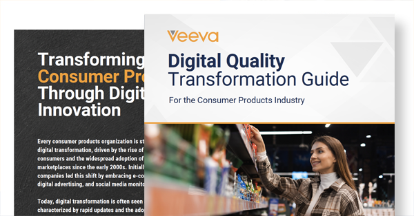 Consumer Products Digital Quality Transformation Guide